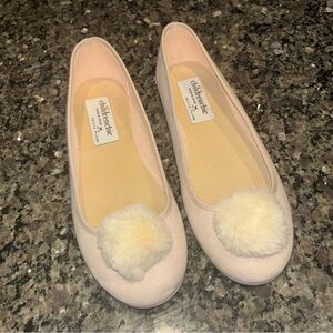 Childrenchic Cream Suede House Slippers Size 38EU/ US6
